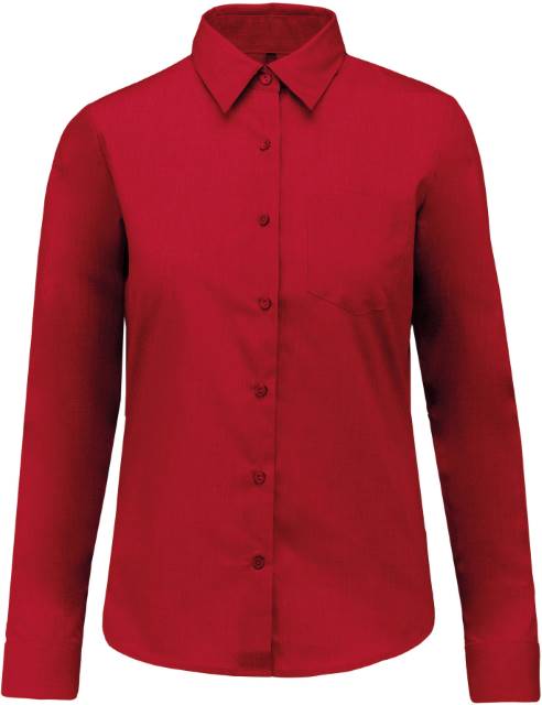 KARIBAN Damen Bluse Popeline K549