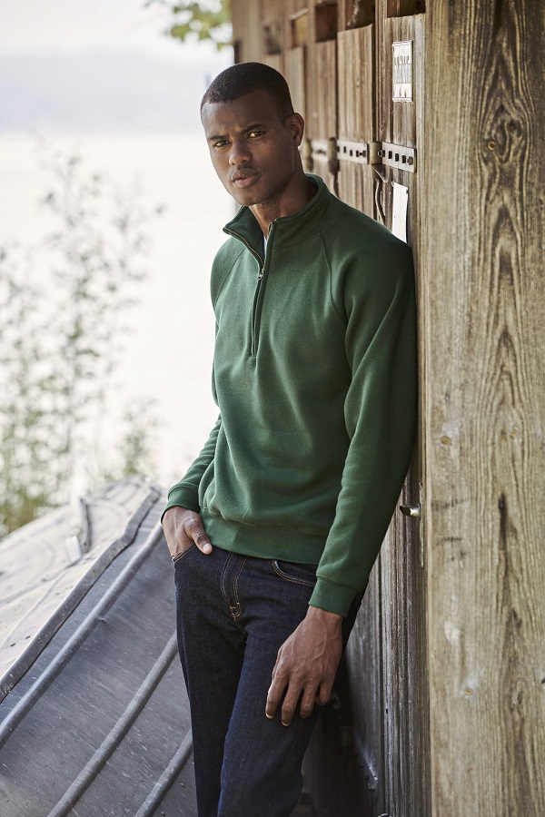 Fruit of the Loom Troyer Zip Neck Premium F382