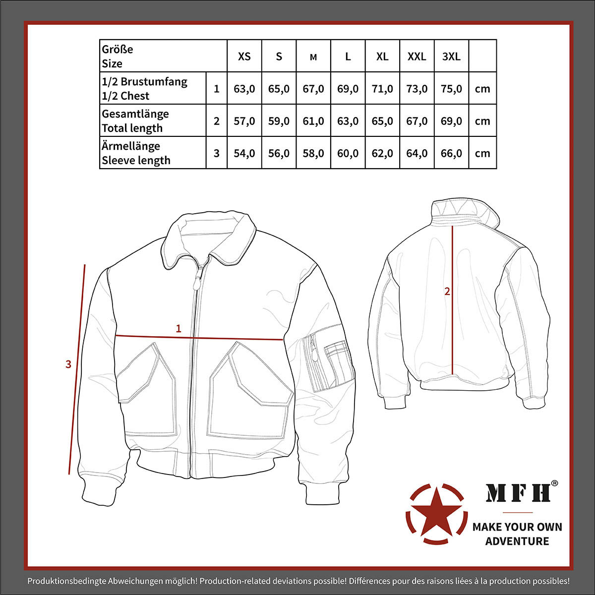 MFH CWU Pilotenjacke 03752A