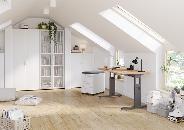 Schreibtisch C-Fuß MINI-OFFICE VOS6 Hammerbacher