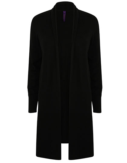 Henbury Damen Longline Open Cardigan W719