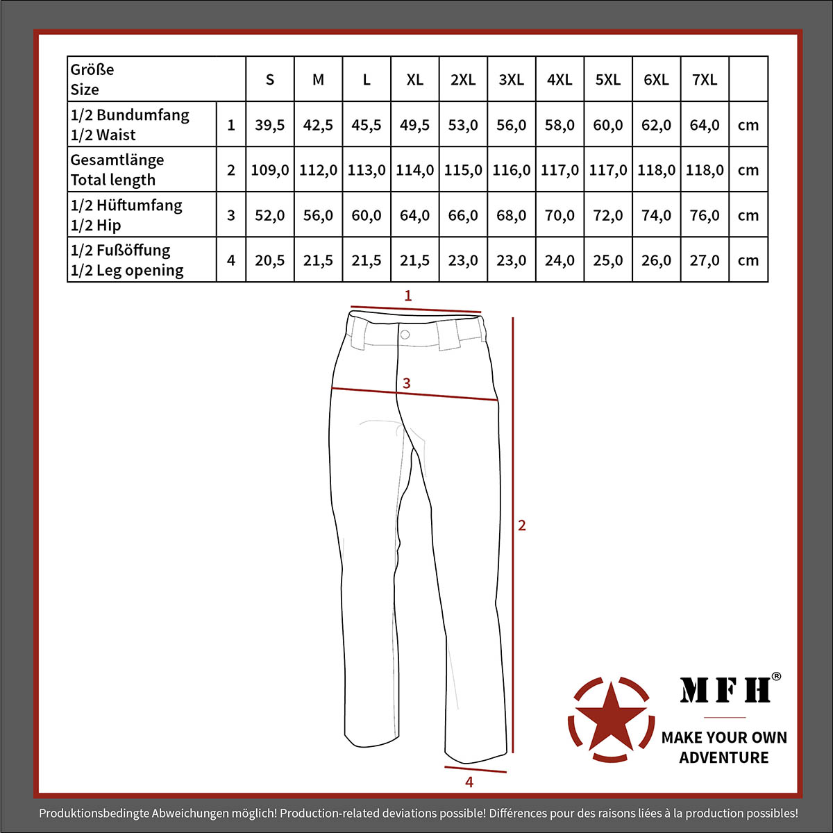 MFH US Kampfhose, BDU 01304A