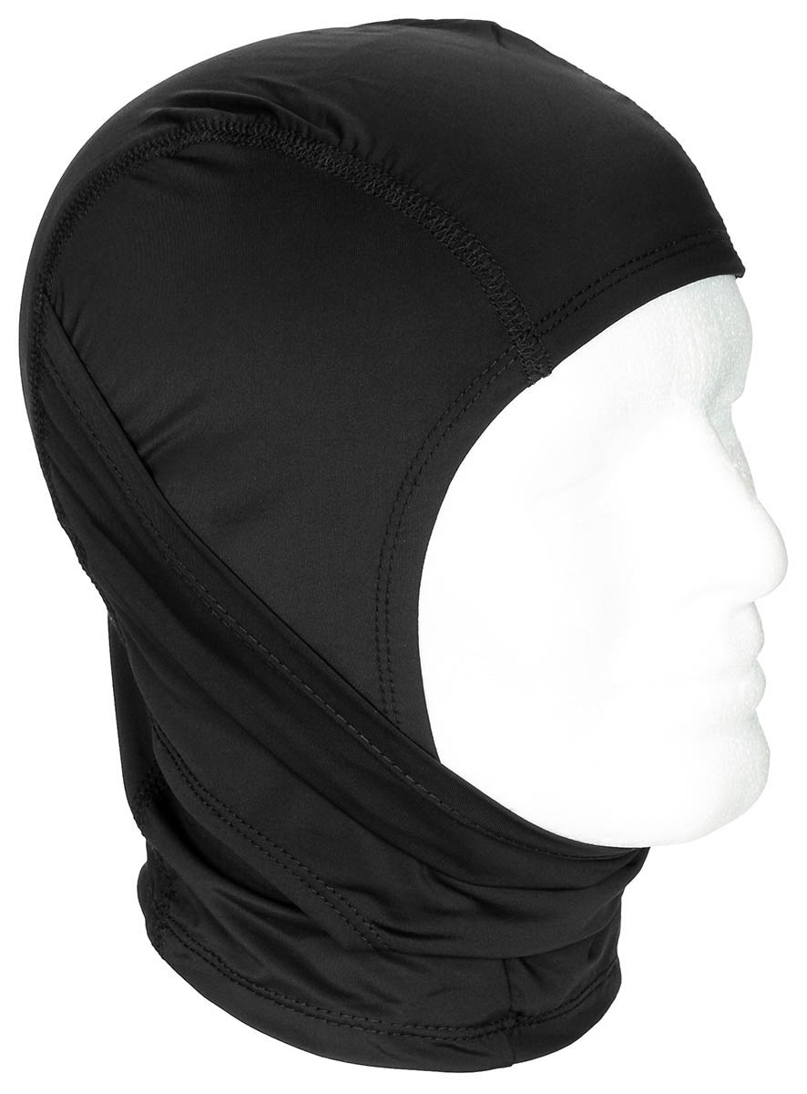 MFH Balaclava, Schlitz, dünn, schwarz, 10898A