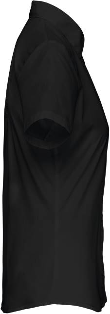 KARIBAN Damen Bluse kurzarm Popeline K548