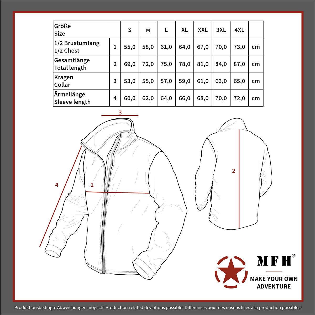 MFH Fleece-Jacke, "Combat" 03811A
