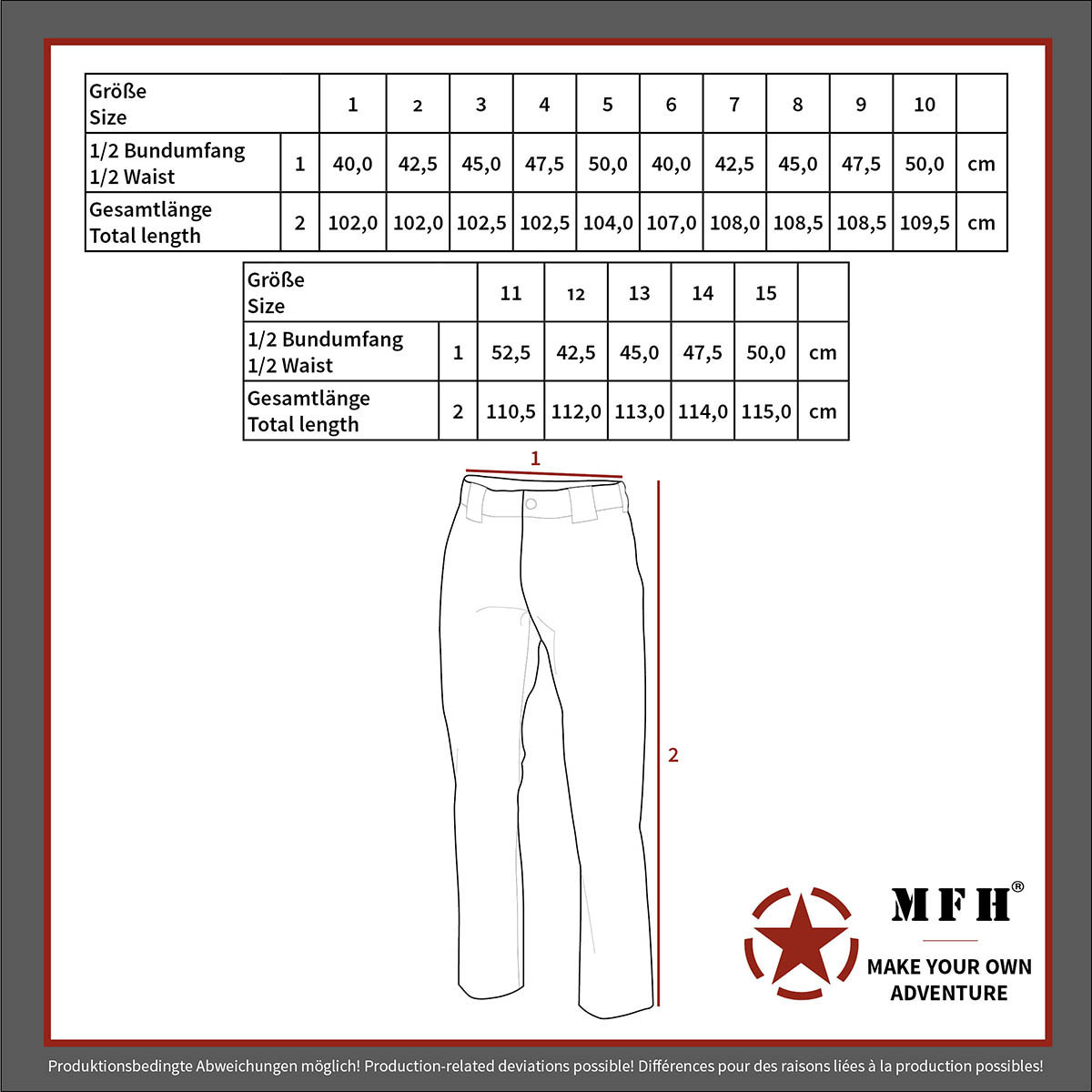 MFH BW Moleskinhose 01101A