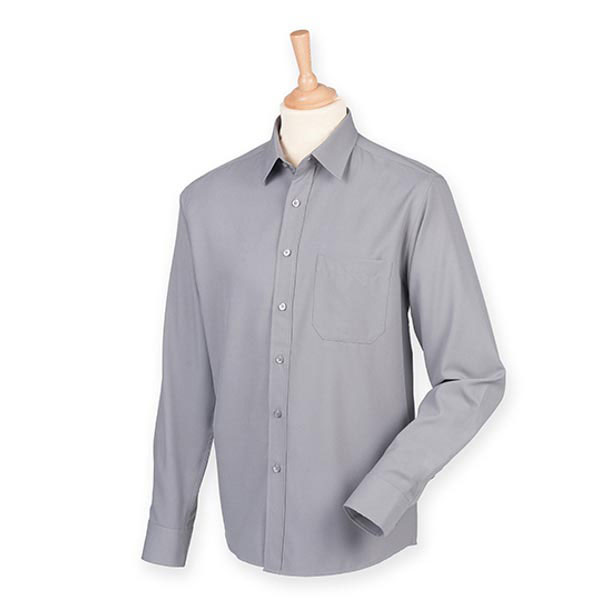 Henbury Men`s Wicking Long Sleeve Shirt W590