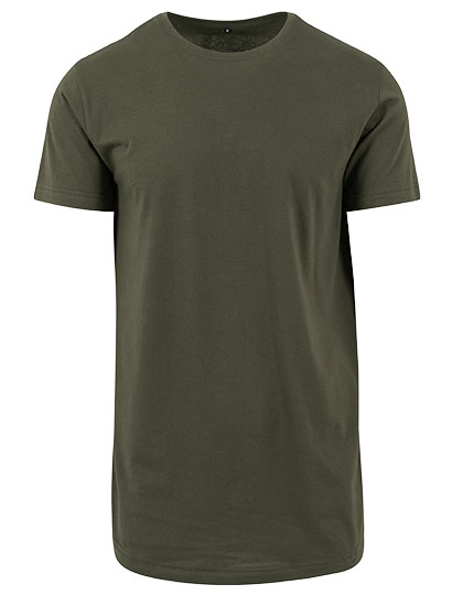 Build Your Brand Shaped Long Tee BY028