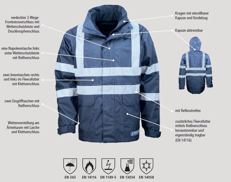 Prevent ® Trendline Multinormjacke 3850B