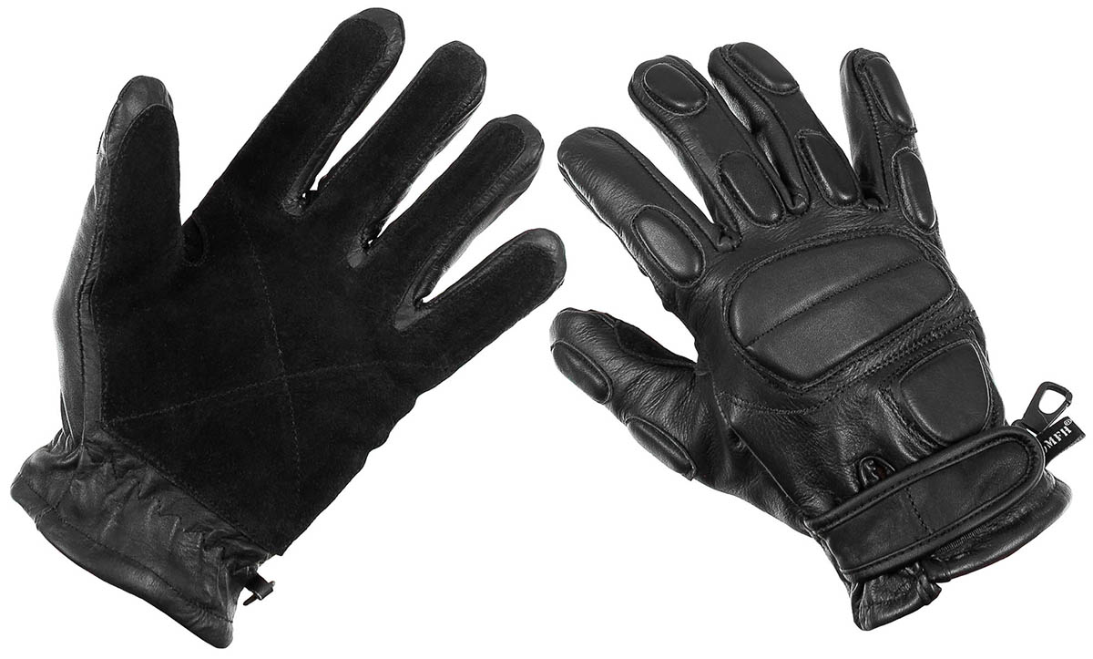 MFH Lederhandschuhe, "Protect", schwarz, 15622