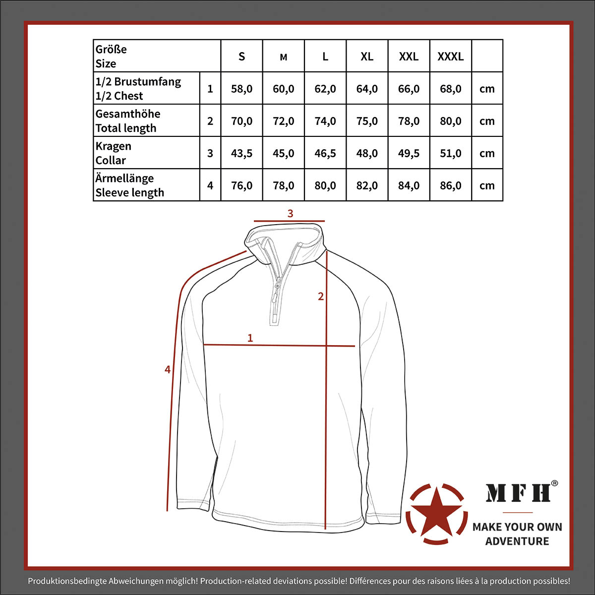 MFH Shirt, "Troyer", Microfleece, 00510A