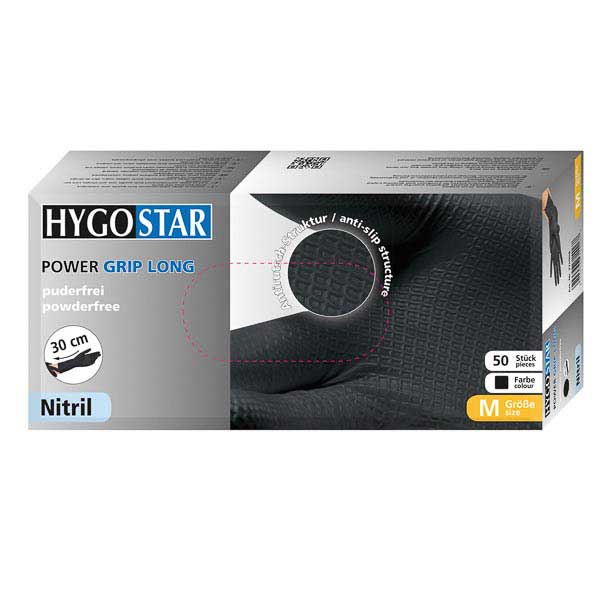 Hygostar Nitrilhandschuhe POWER GRIP LONG