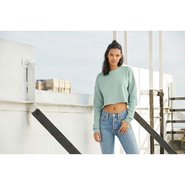Bella Women´s Cropped Crew Fleece BL7503