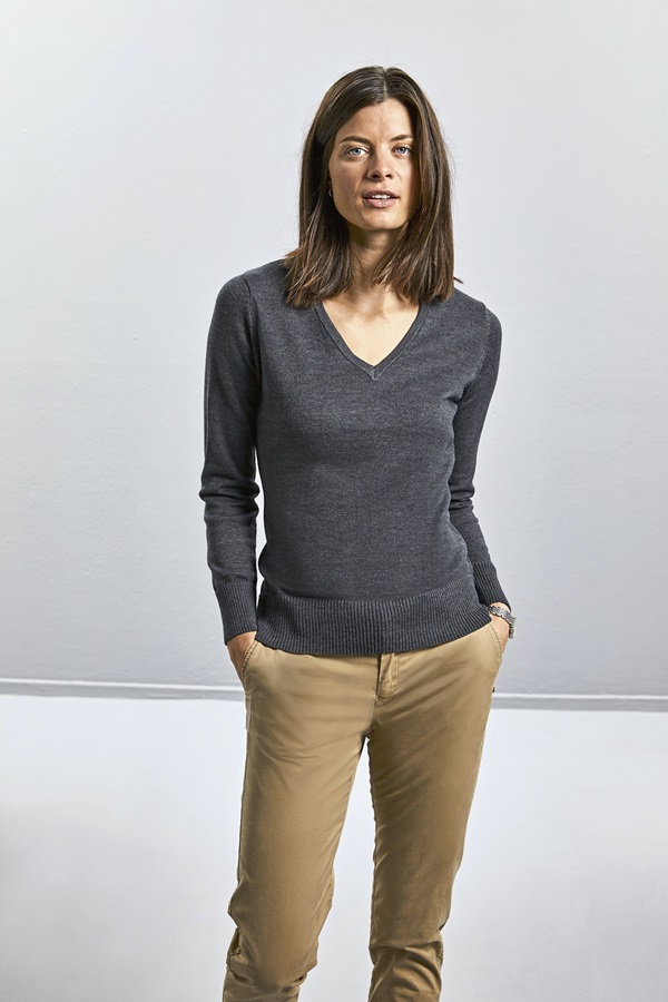Russell Pullover Damen V-Neck Z710F