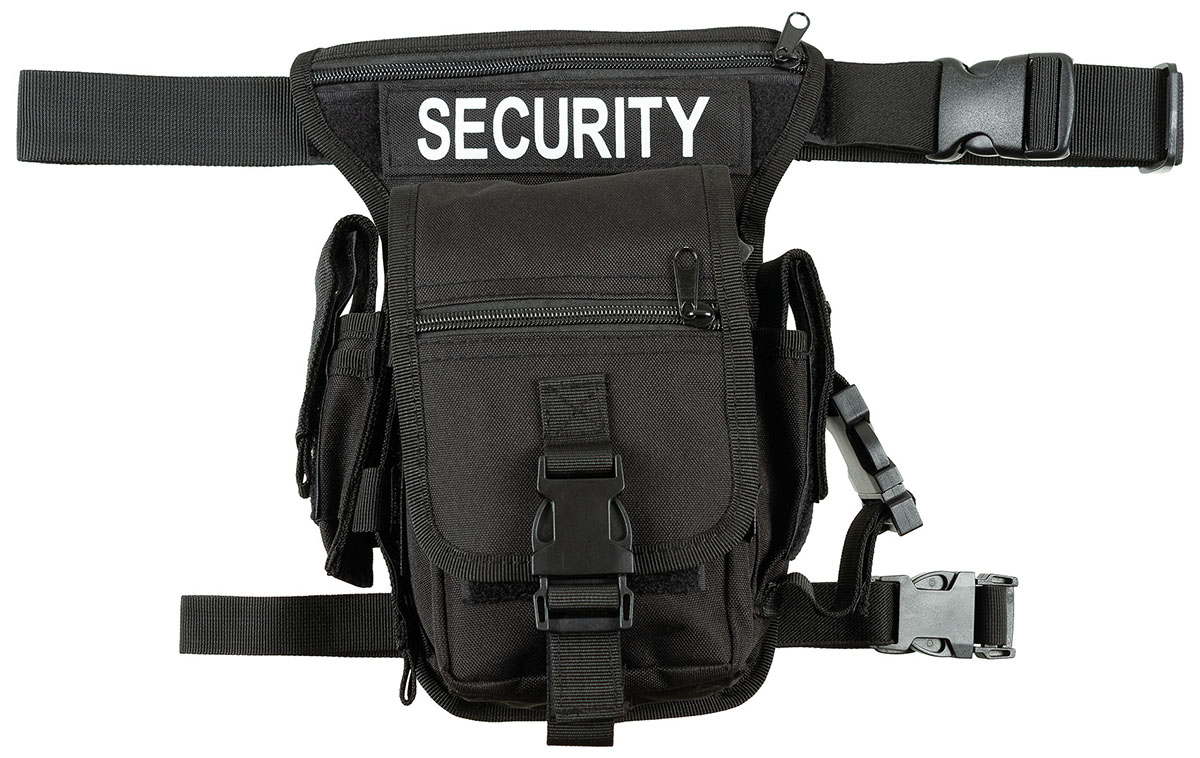 MFH Hip Bag, "Security", schwarz, Bein- und Gürtelbefestigung, 30701A