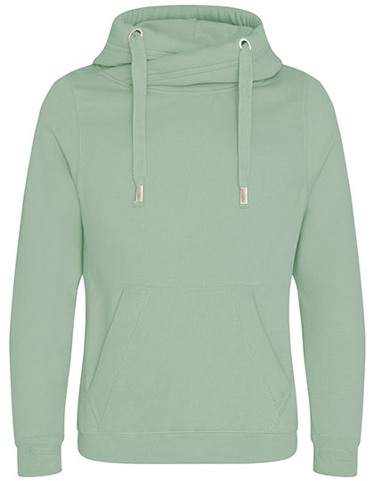 Just Hoods Cross Neck Hoodie Unisex JH021