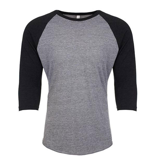 Next Level Apparel Unisex Tri-Blend 3/4 Sleeve Raglan Tee NX6051