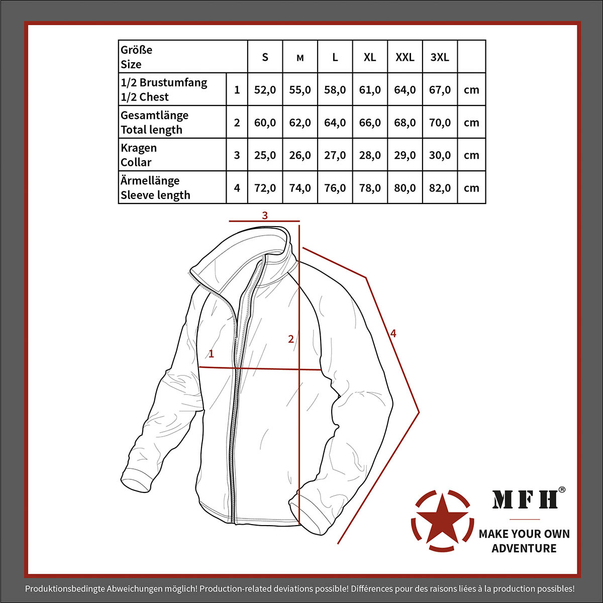 MFH US Unterziehjacke, "Tactical" 03202A
