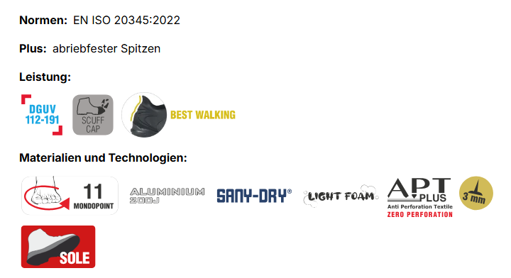 Cofra Sicherheitsschuhe S1 SPRINT