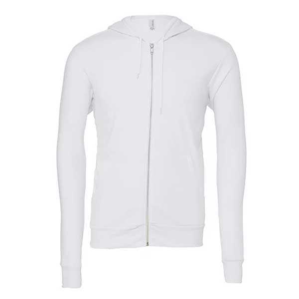 Canvas Unisex Zip-Up Poly-Cotton Fleece Hoodie CV3739