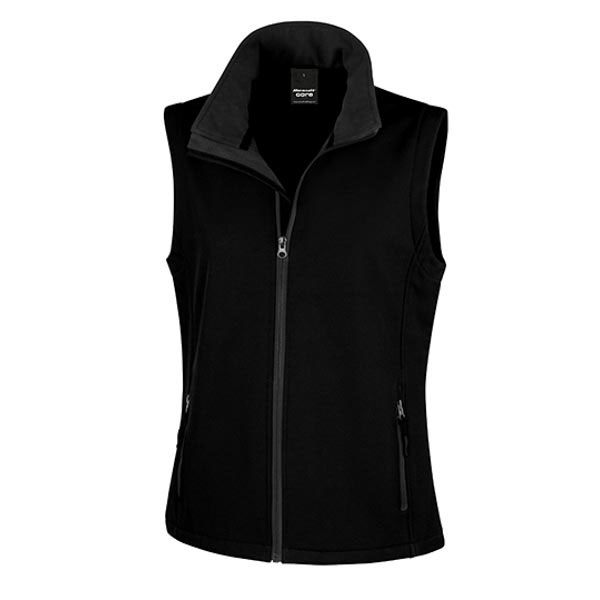 Result Core Ladies` Printable Soft Shell Bodywarmer RT232F