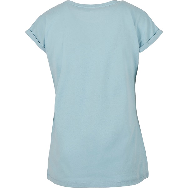 Build Your Brand Damen Extended Shoulder T-Shirt BY021