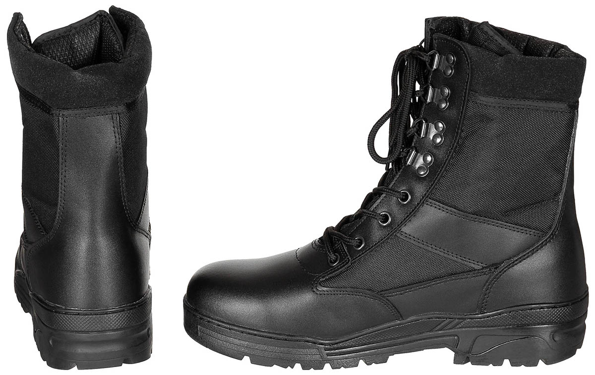 MFH Stiefel, "Security", schwarz, 8-Loch, 18773A