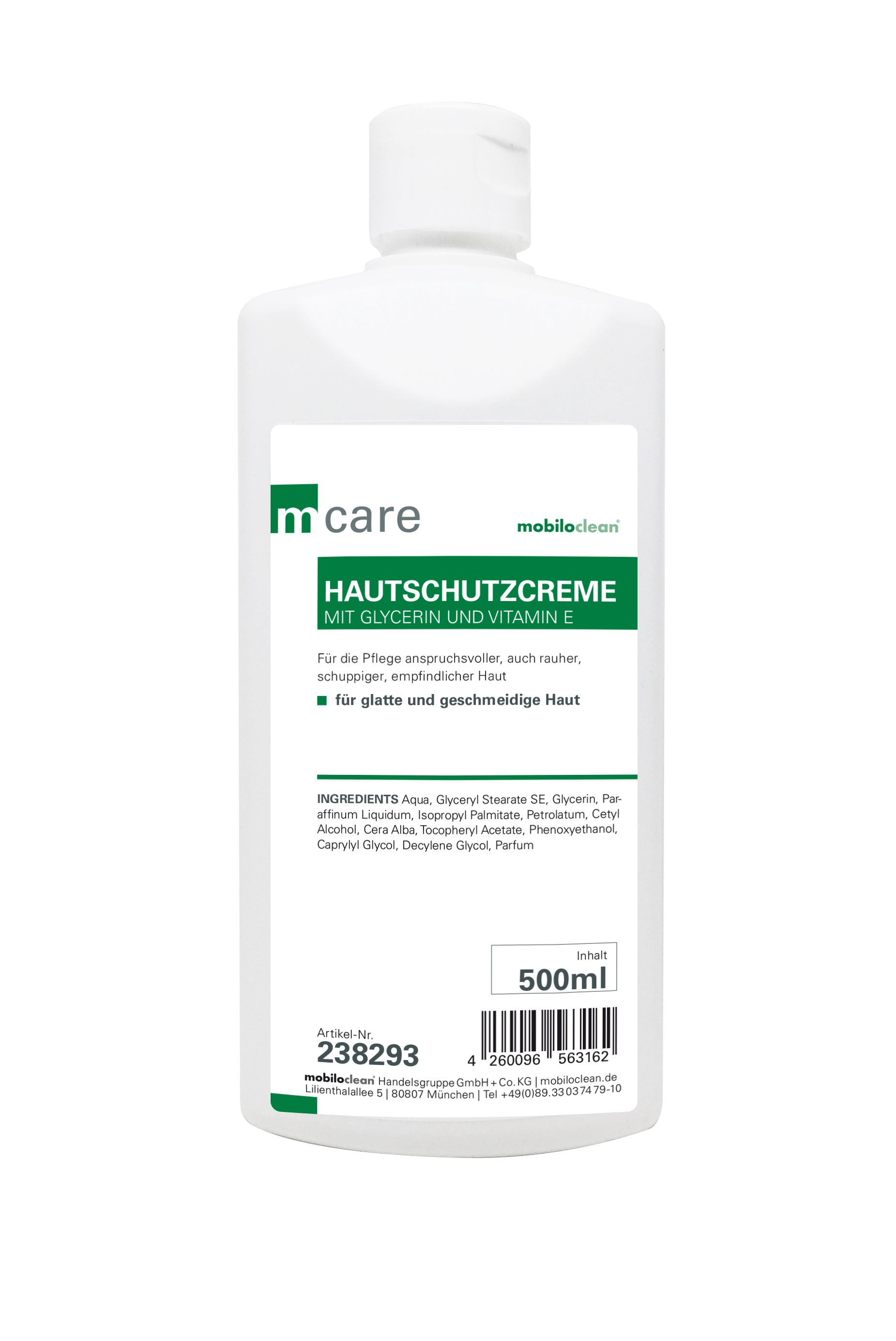 mcare Hautschutzcreme 500 ml 238293