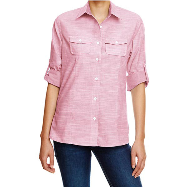 Burnside Ladies` Woven Texture Shirt BU5247