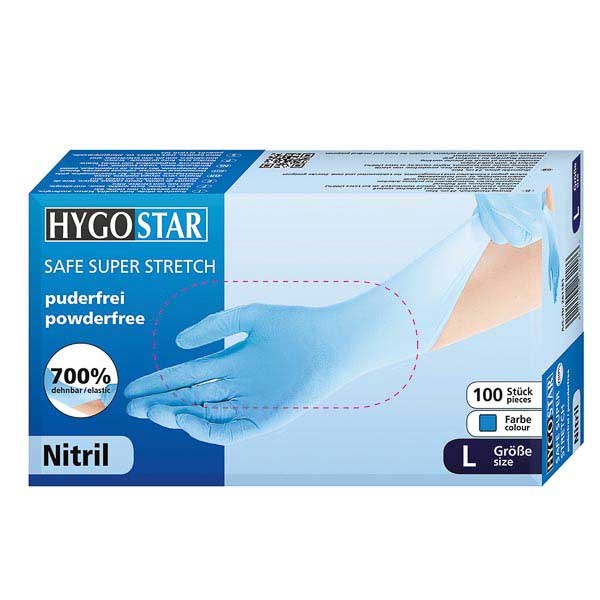 hygostar Nitrilhandschuh SAFE SUPER STRETCH