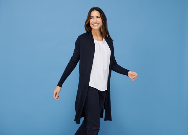 Henbury Damen Longline Open Cardigan W719