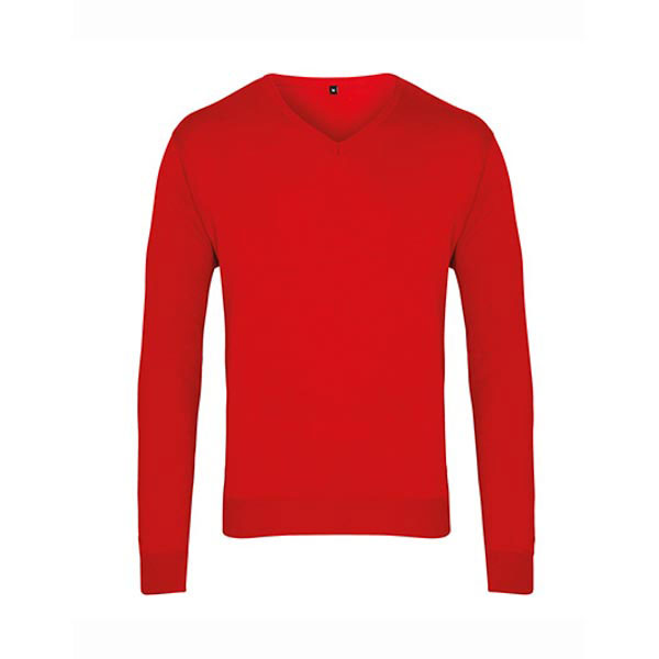 Premier Workwear Men`s V-Neck Knitted Sweater PW694