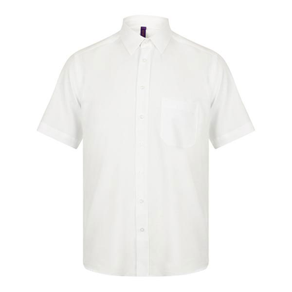 Henbury Men`s Wicking Short Sleeve Shirt W595