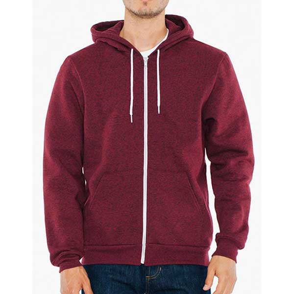 American Apparel Unisex Mock Twist Zip Hooded Sweatshirt AM4970