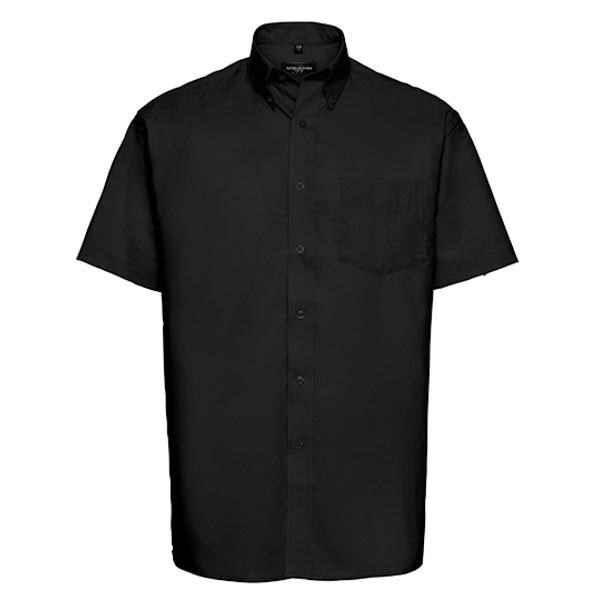 Russell Collection Men`s Short Sleeve  Classic Oxford Shirt Z933