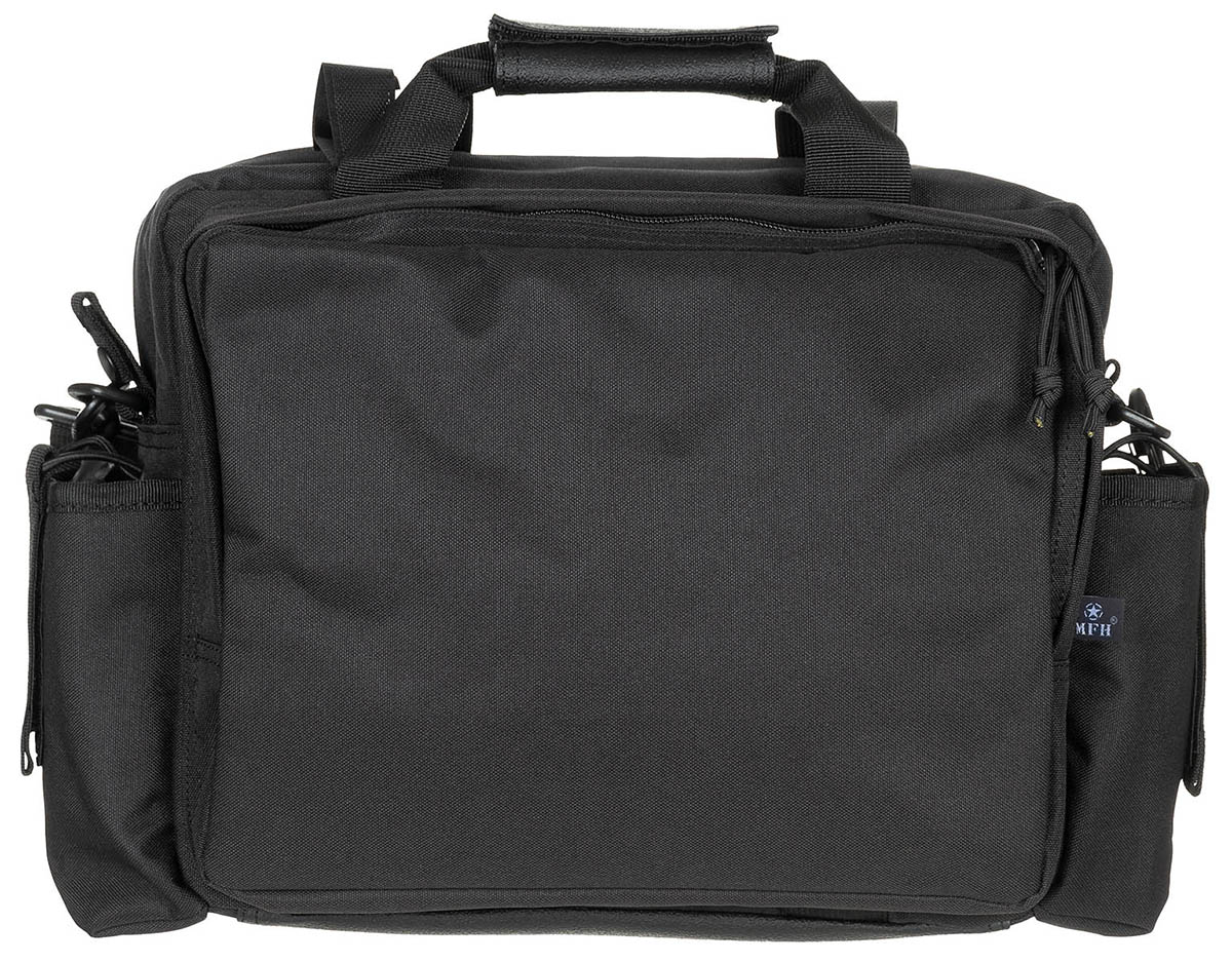 MFH Einsatz-Tasche, schwarz, mit Schultergurt, 30007A